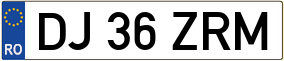 Trailer License Plate